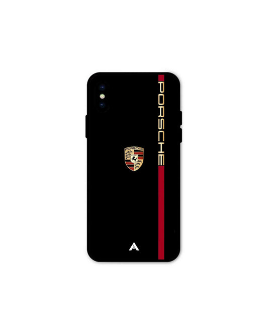 Porsche 01 Metal Back Cover Phone Case for iPhone Xs