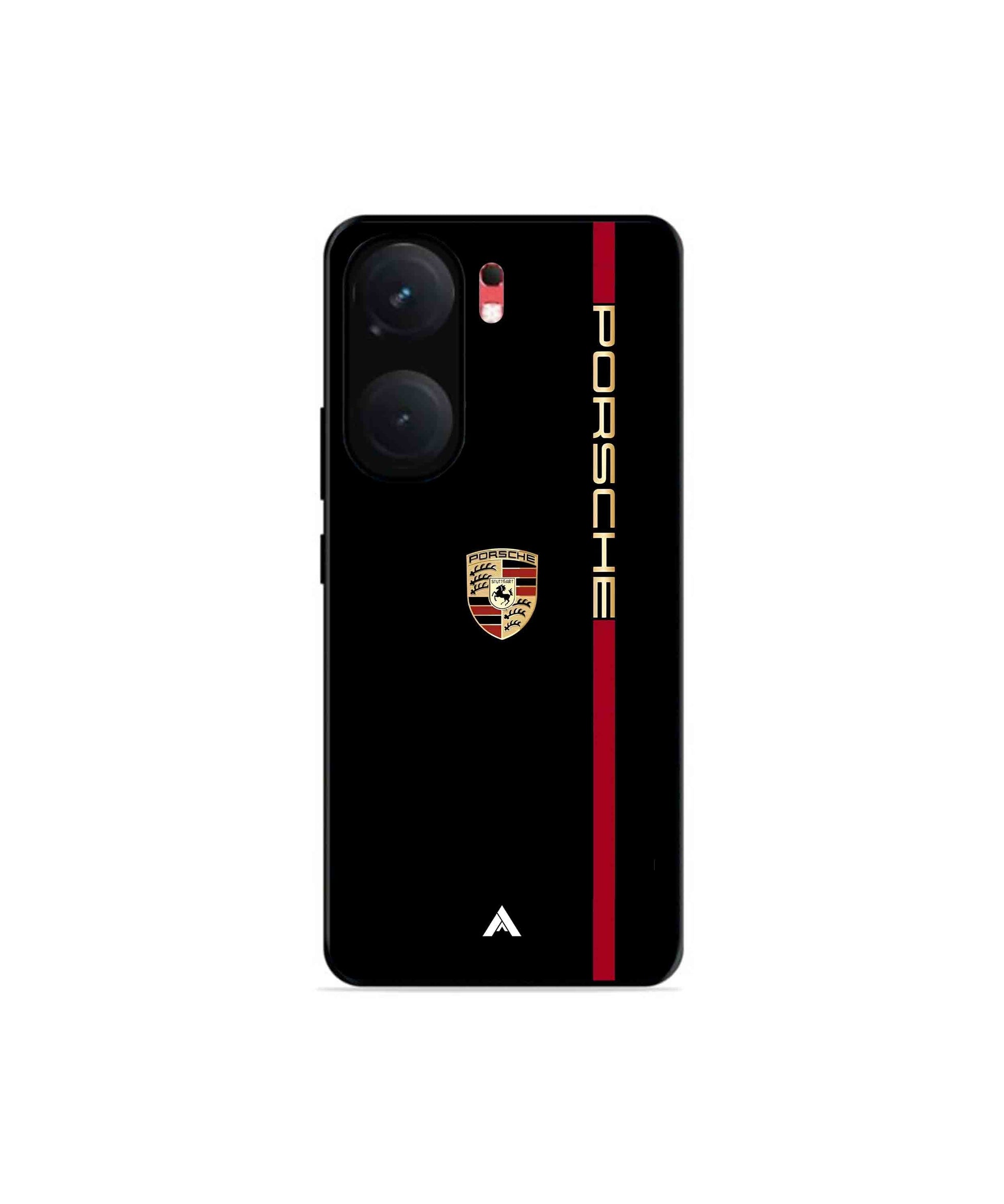 Porsche 01 Metal Back Cover Phone Case for iQOO Neo 9 Pro