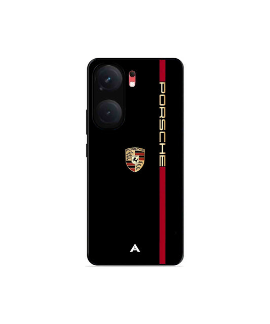 Porsche 01 Metal Back Cover Phone Case for iQOO Neo 9 Pro