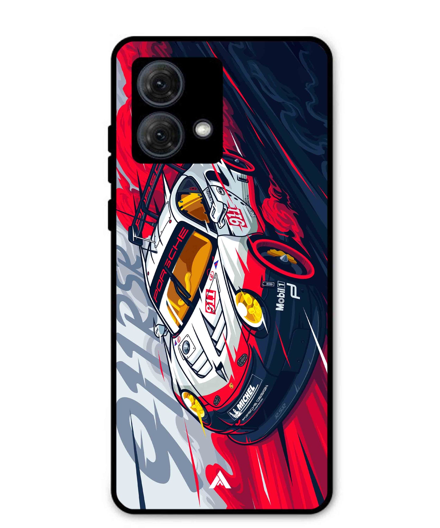 Porsche 911 Car Metal Back Cover Phone Case for Moto G84