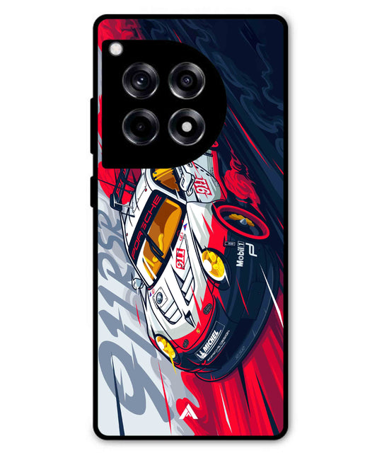 Porsche 911 Car Metal Back Cover Phone Case for Oneplus 12R