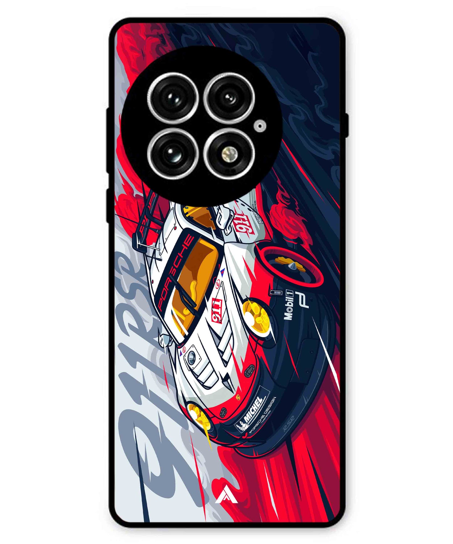 Porsche 911 Car Metal Back Cover Phone Case for Oneplus 13