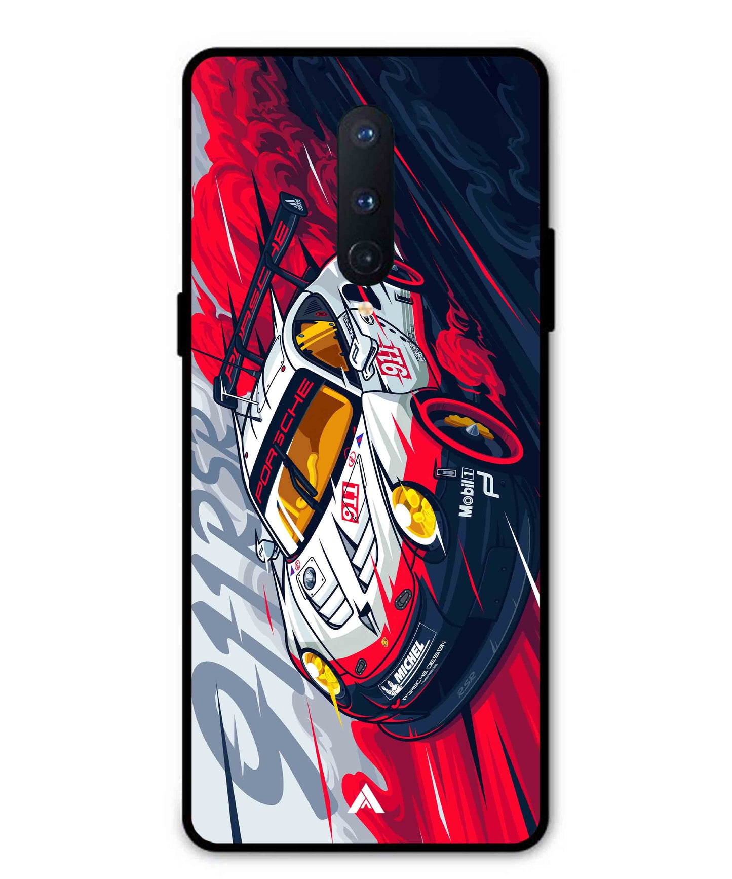 Porsche 911 Car Metal Back Cover Phone Case for Oneplus 8
