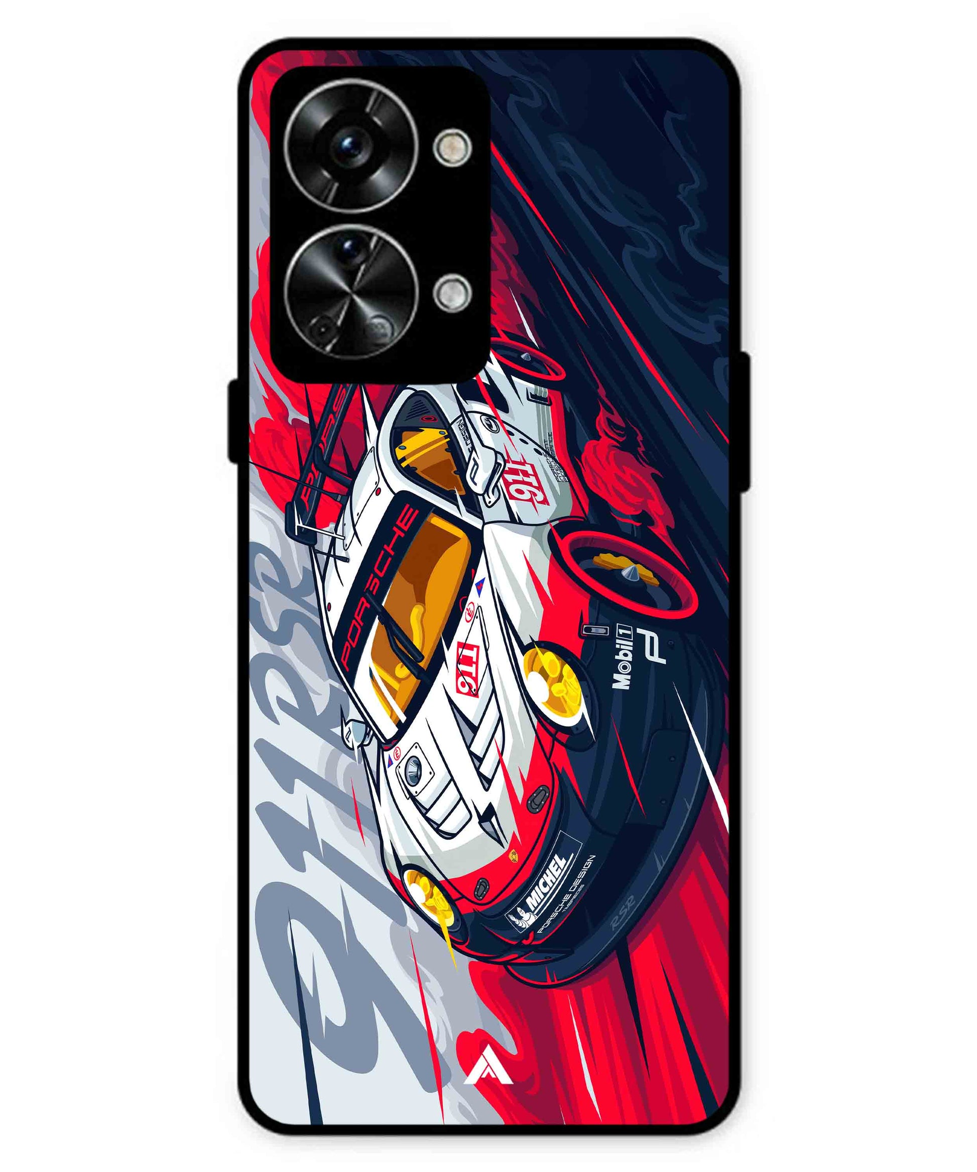 Porsche 911 Car Metal Back Cover Phone Case for Oneplus Nord 2T