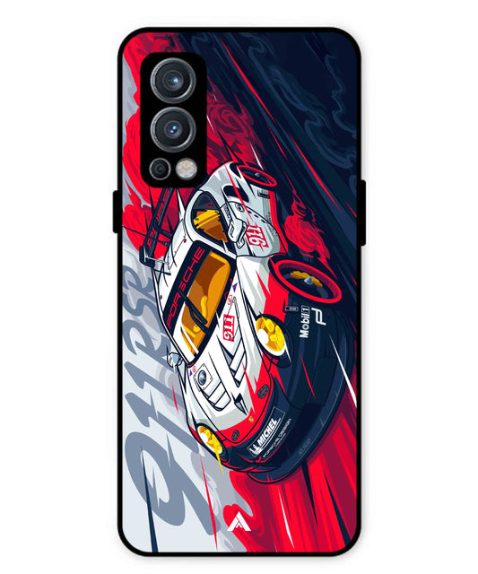 Porsche 911 Car Metal Back Cover Phone Case for Oneplus Nord 2