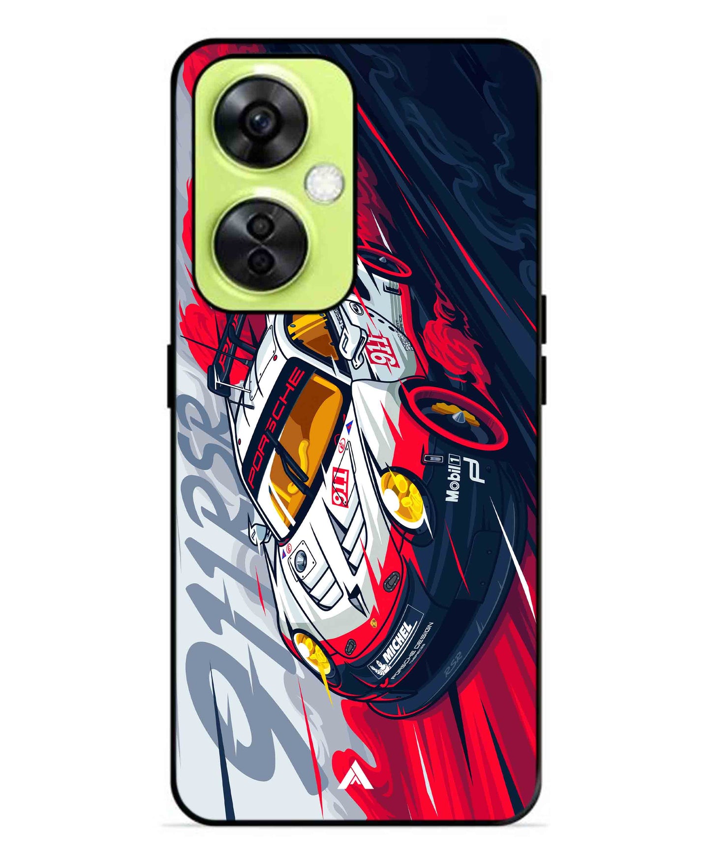 Porsche 911 Car Metal Back Cover Phone Case for Oneplus Nord CE 3 Lite