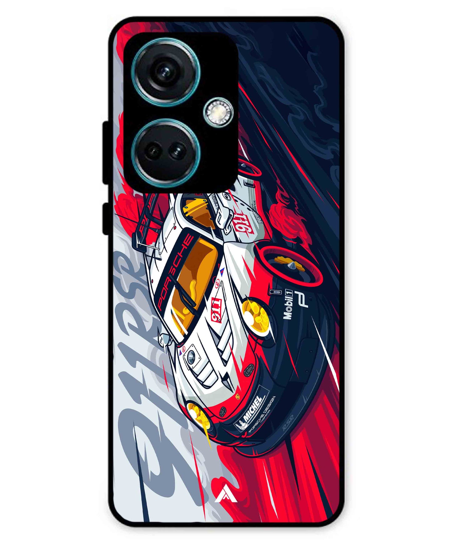 Porsche 911 Car Metal Back Cover Phone Case for Oneplus Nord CE 3