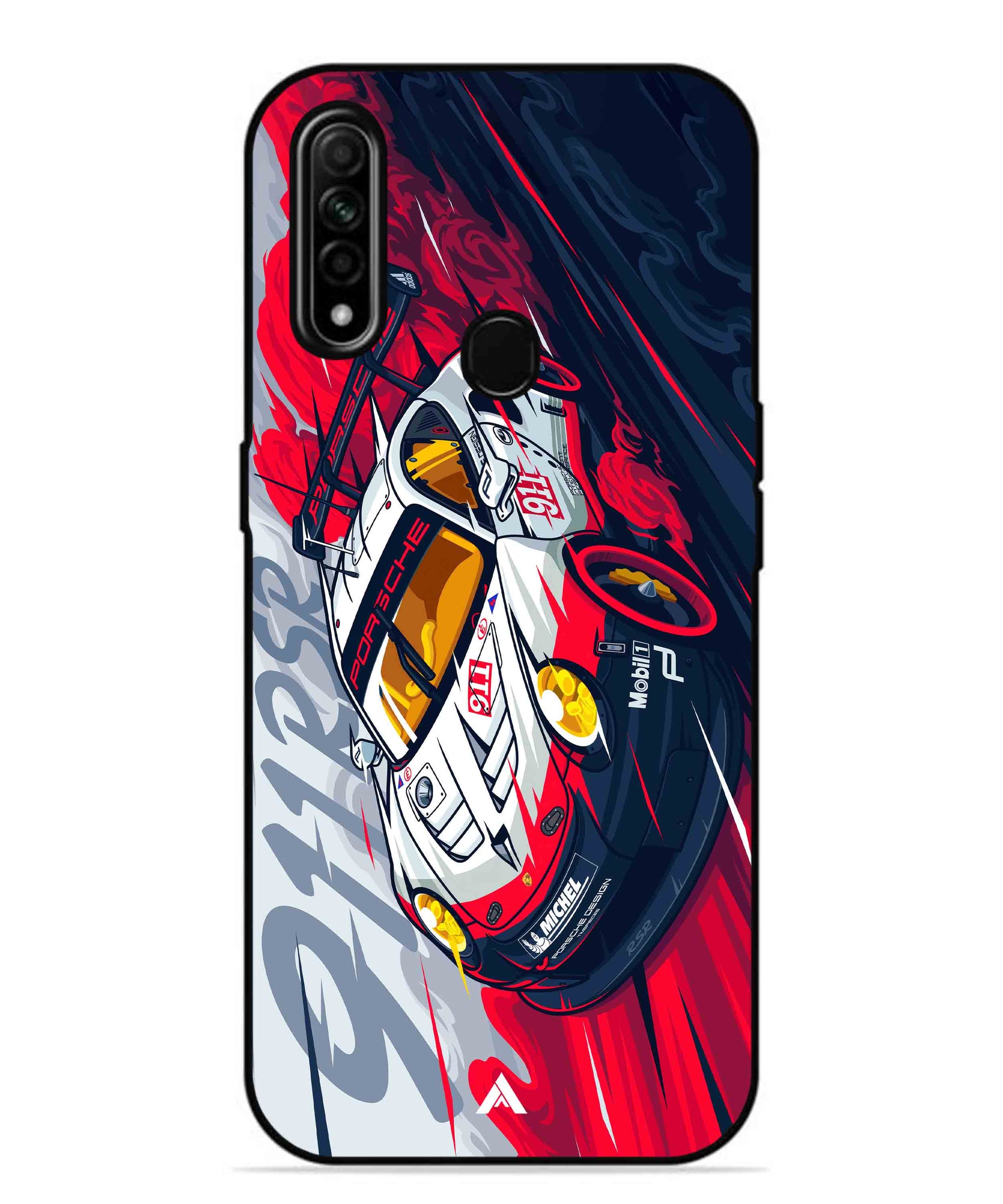 Porsche 911 Car Metal Back Cover Phone Case for Oppo A31