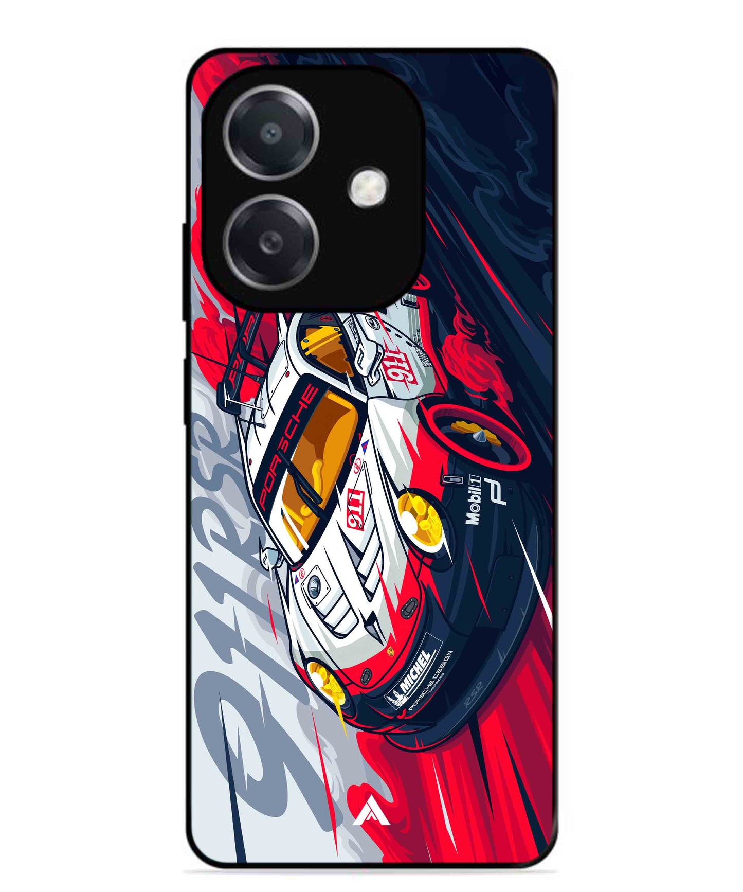 Porsche 911 Car Metal Back Cover Phone Case for Oppo A3X