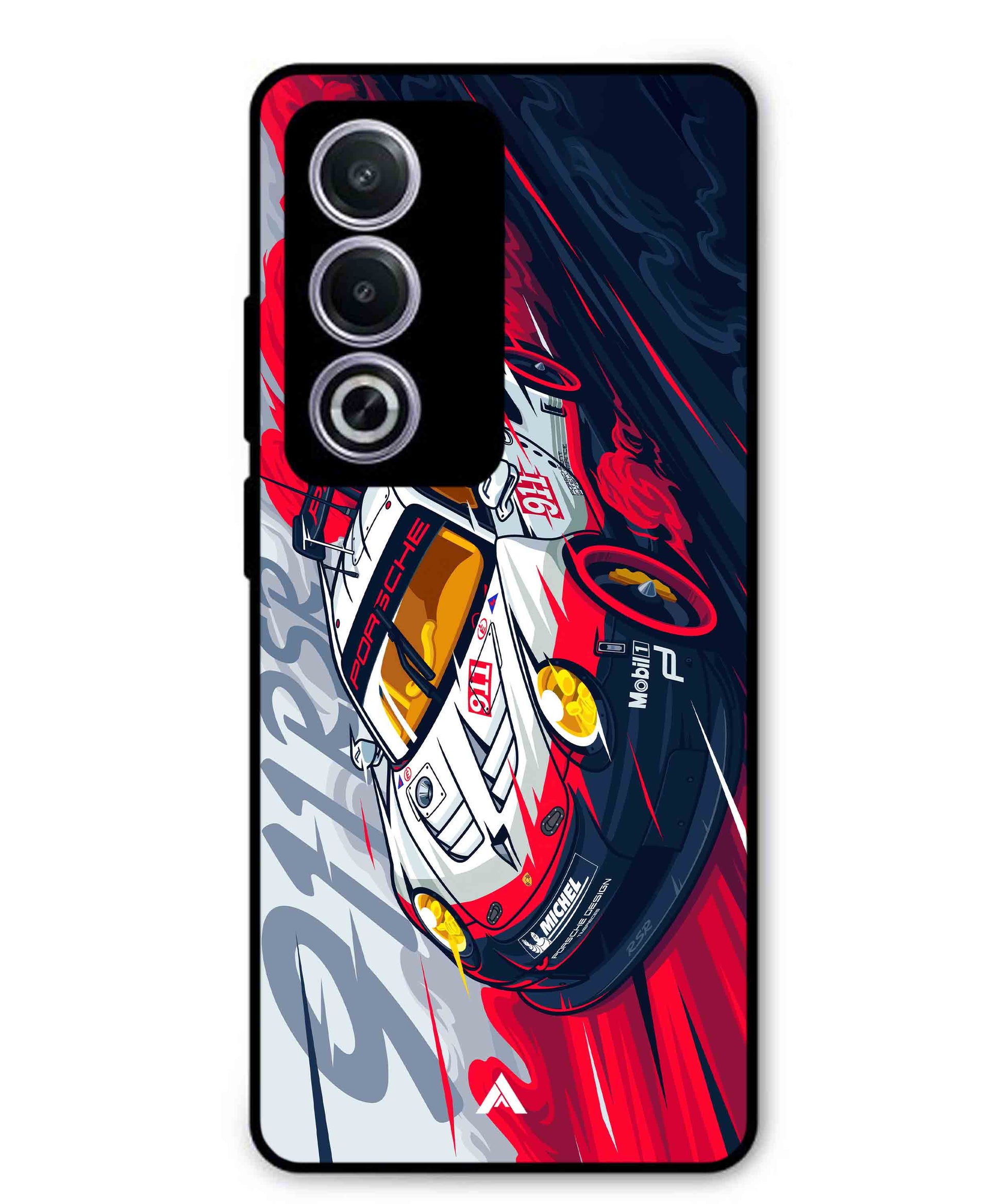 Porsche 911 Car Metal Back Cover Phone Case for Oppo A3 Pro