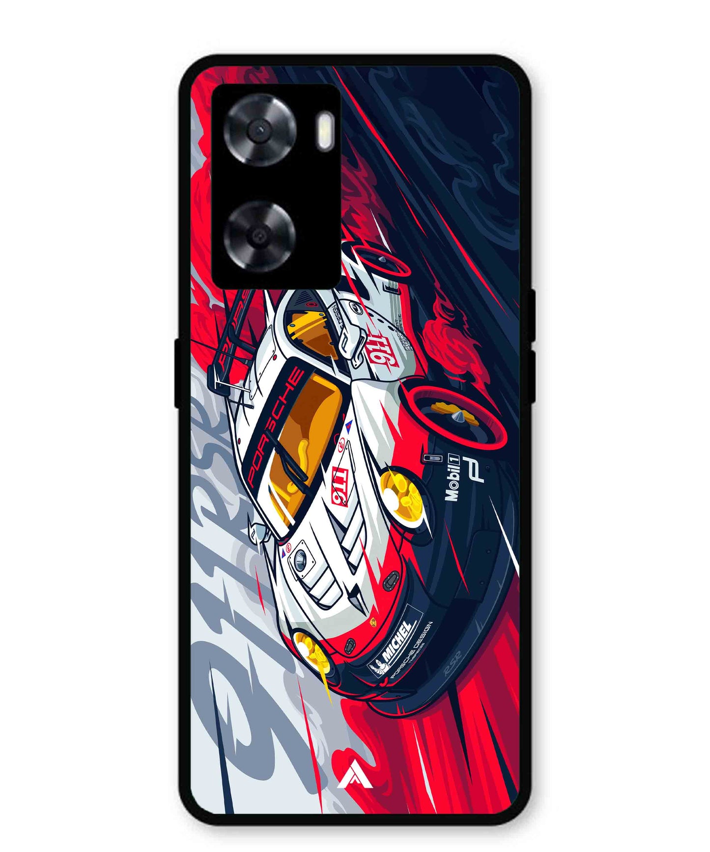Porsche 911 Car Metal Back Cover Phone Case for Oppo A57