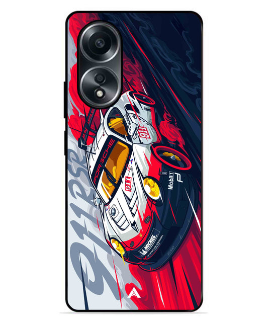 Porsche 911 Car Metal Back Cover Phone Case for Oppo A78