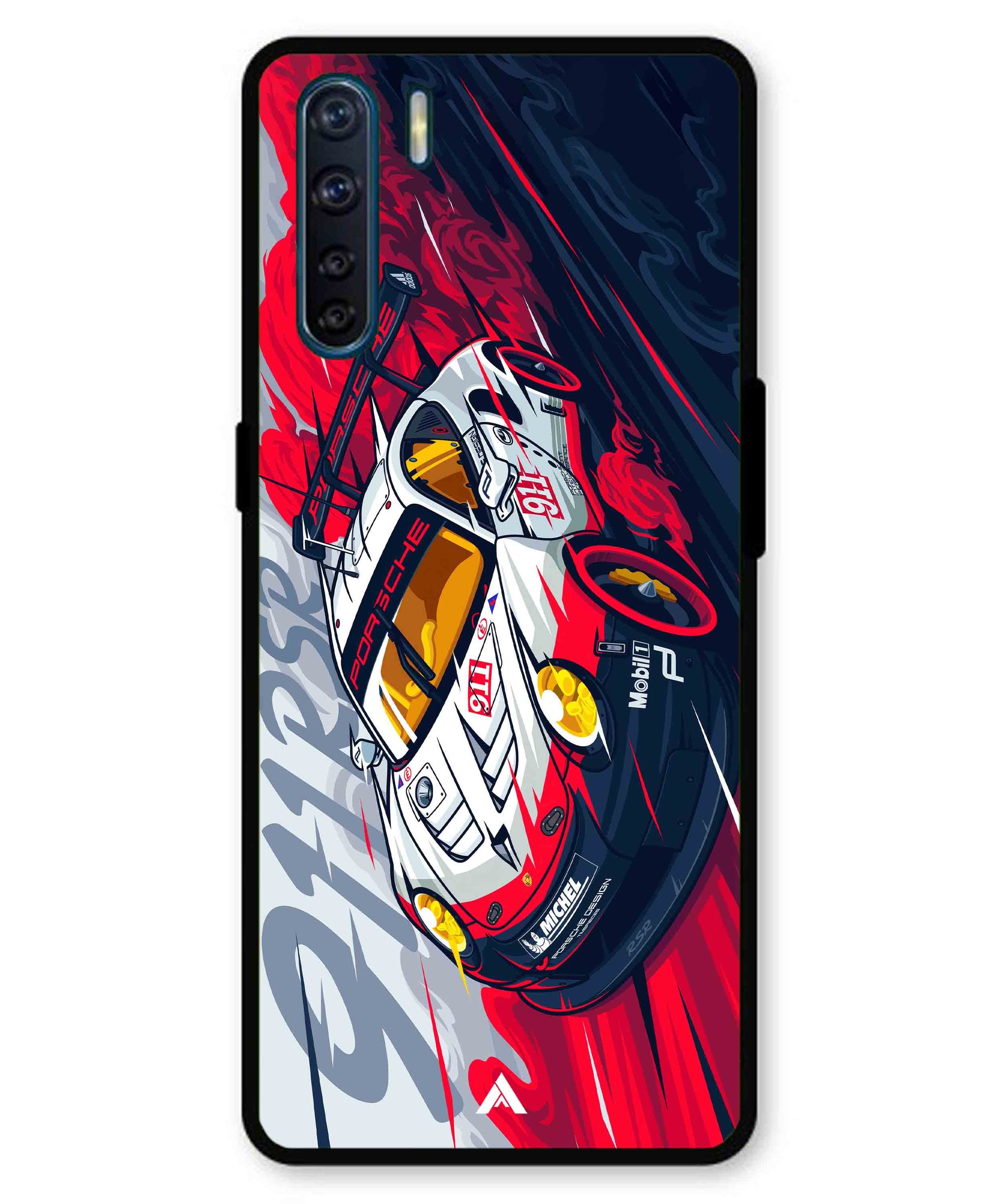 Porsche 911 Car Metal Back Cover Phone Case for Oppo A91