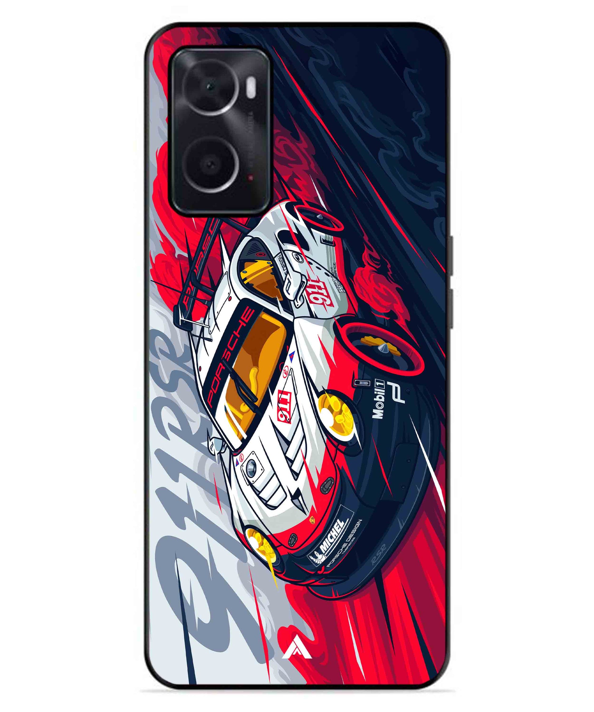 Porsche 911 Car Metal Back Cover Phone Case for Oppo A96