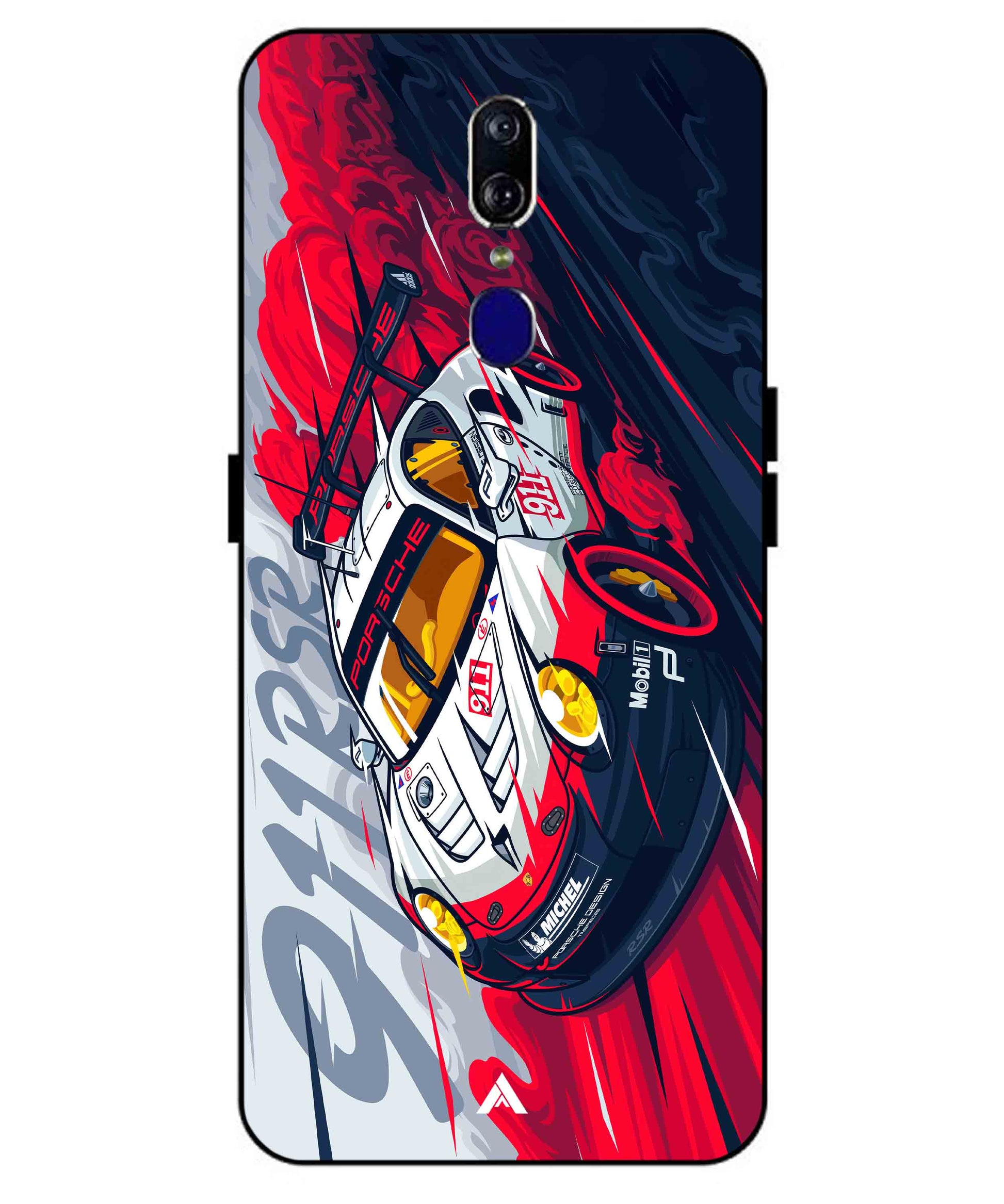 Porsche 911 Car Metal Back Cover Phone Case for Oppo F11