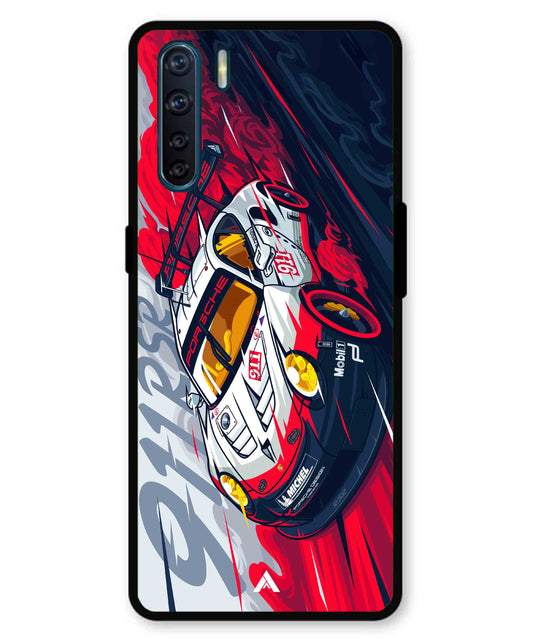 Porsche 911 Car Metal Back Cover Phone Case for Oppo F15