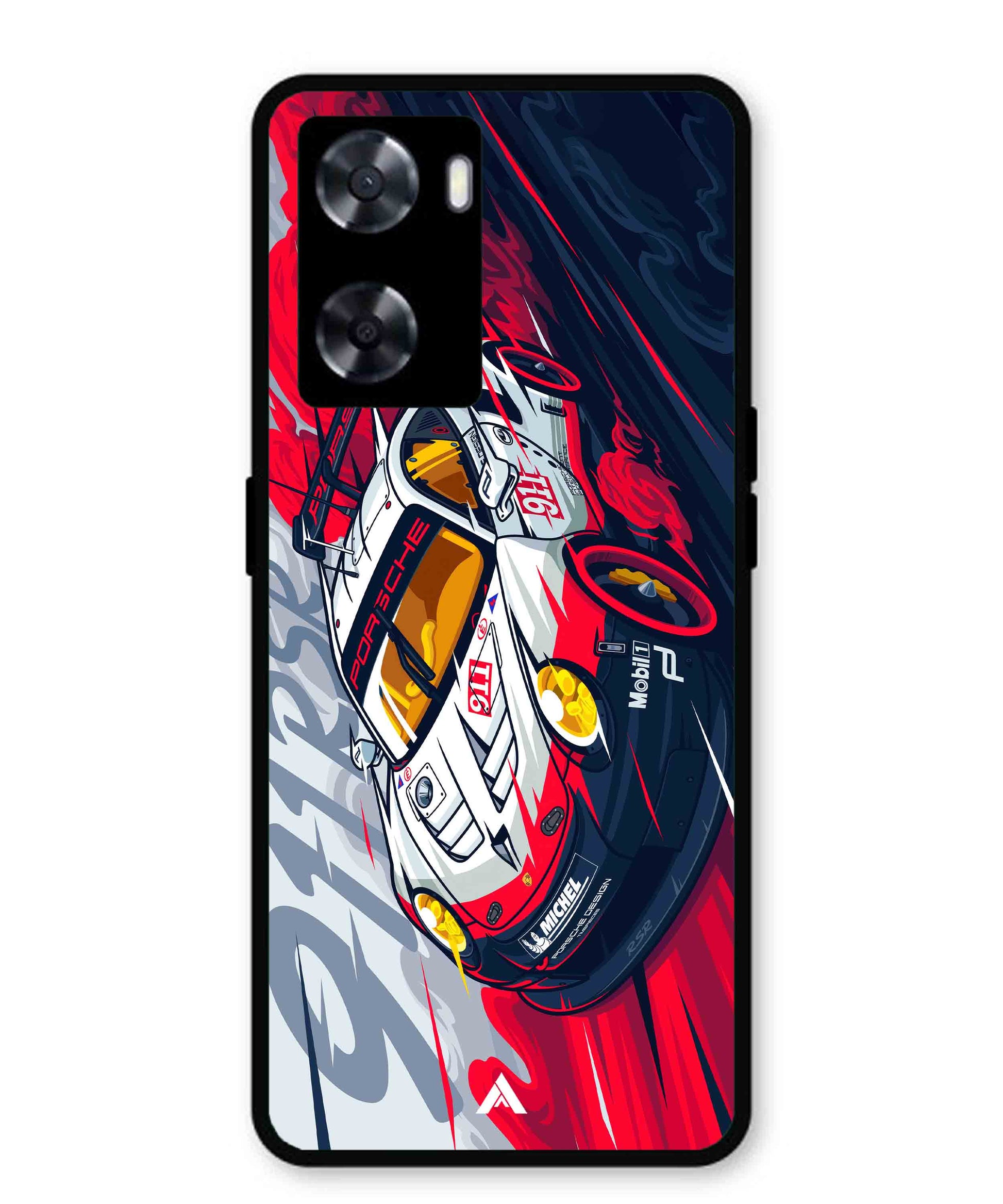 Porsche 911 Car Metal Back Cover Phone Case for Oppo K10