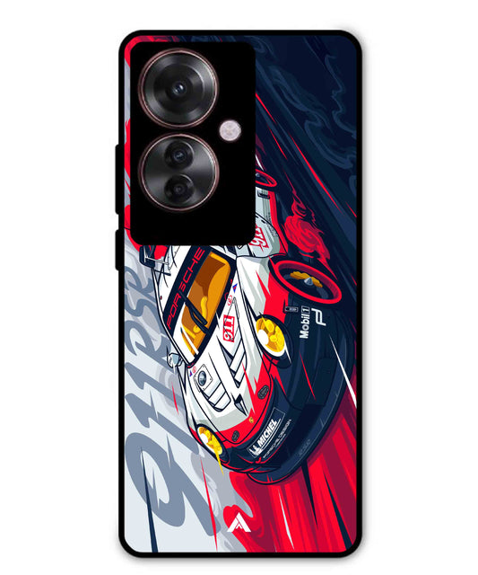 Porsche 911 Car Metal Back Cover Phone Case for Oppo Reno 11F