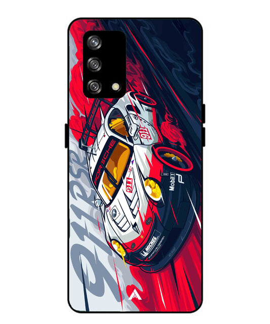 Porsche 911 Car Metal Back Cover Phone Case for Oppo Reno 4F