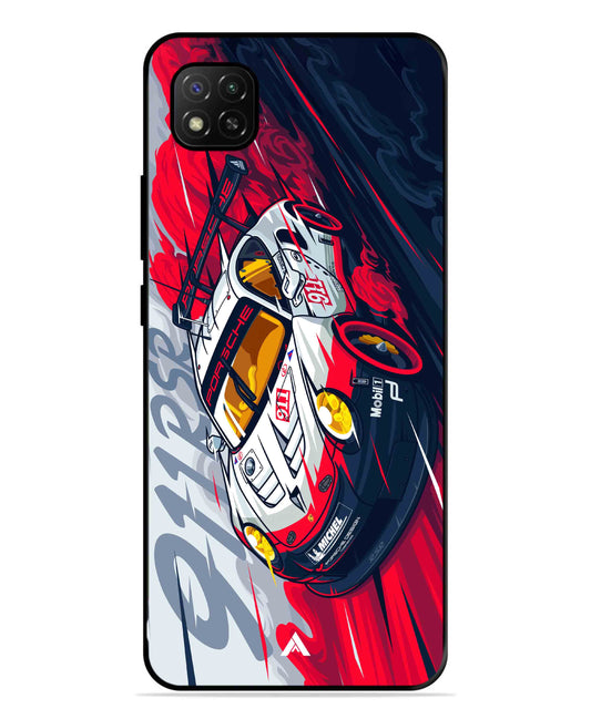 Porsche 911 Car Metal Back Cover Phone Case for Poco C31