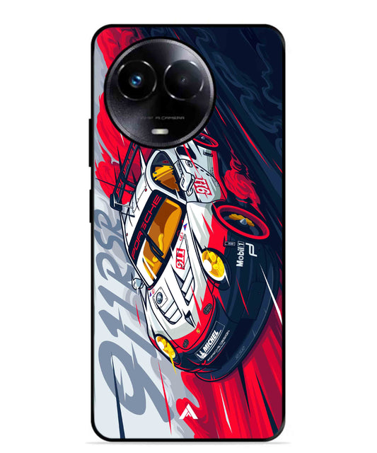 Porsche 911 Car Metal Back Cover Phone Case for Realme 11 5G