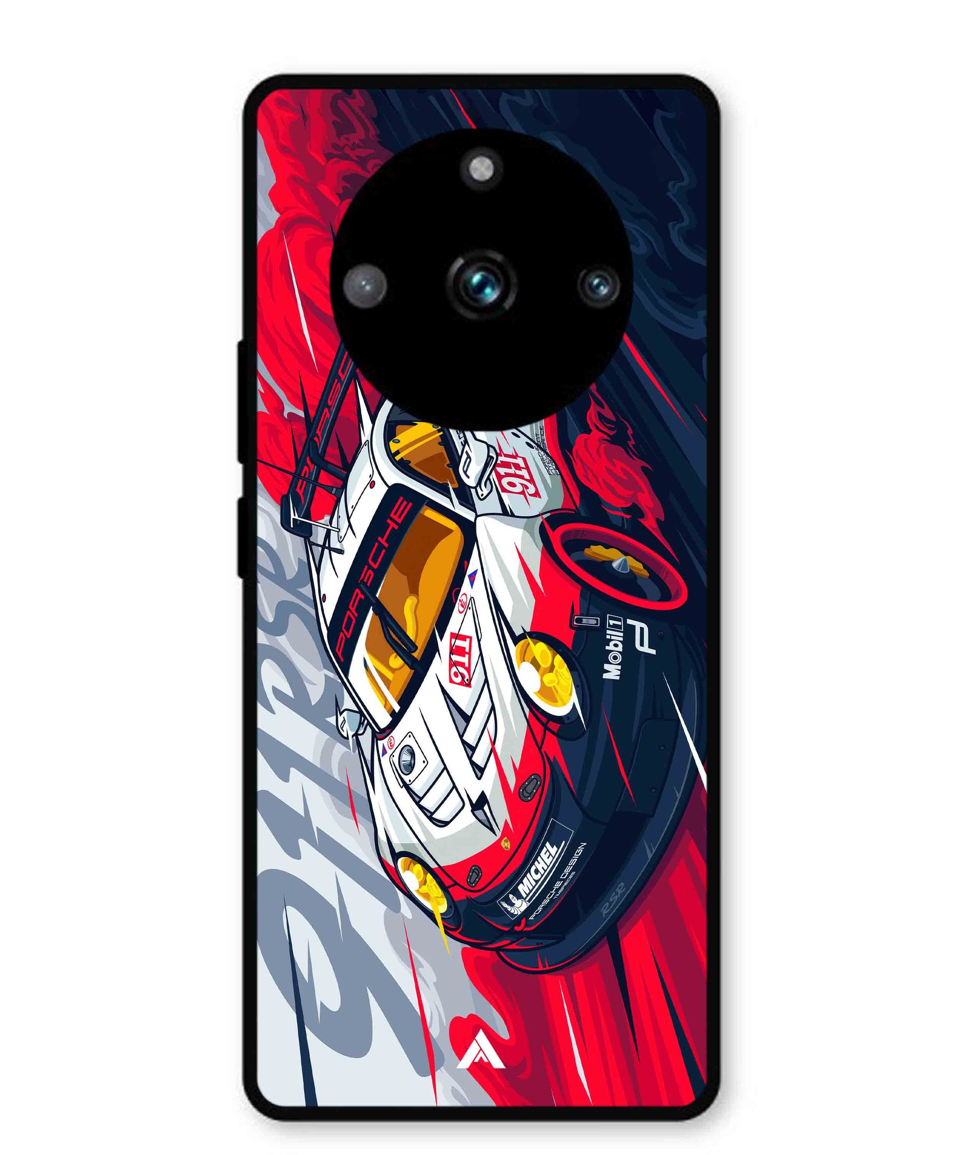 Porsche 911 Car Metal Back Cover Phone Case for Realme 11 Pro Plus