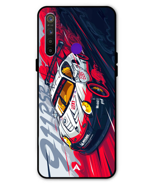 Porsche 911 Car Metal Back Cover Phone Case for Realme 5