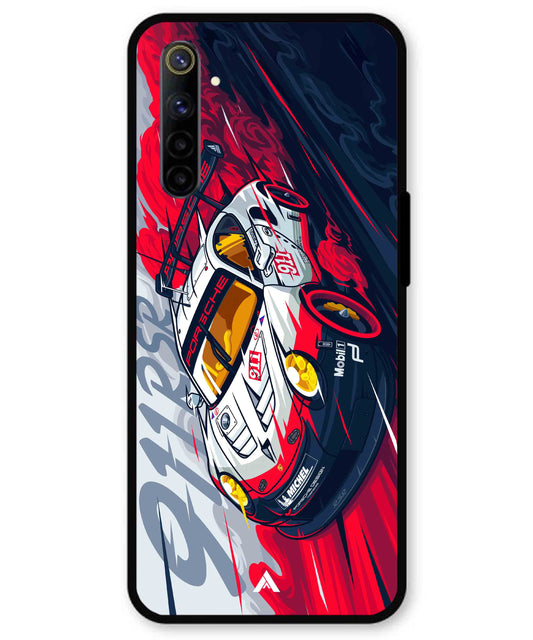 Porsche 911 Car Metal Back Cover Phone Case for Realme 6