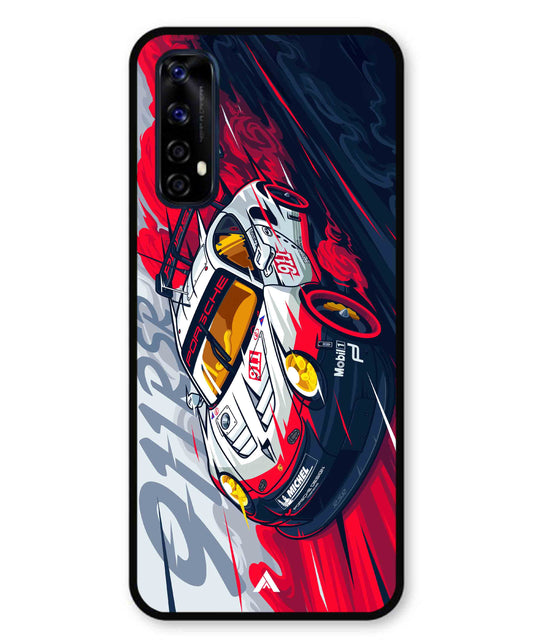 Porsche 911 Car Metal Back Cover Phone Case for Realme 7