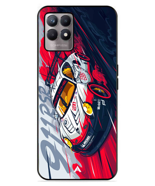 Porsche 911 Car Metal Back Cover Phone Case for Realme 8 Pro