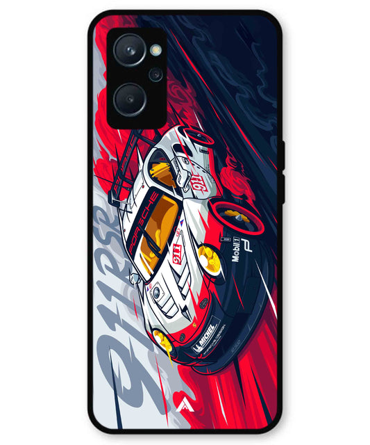 Porsche 911 Car Metal Back Cover Phone Case for Realme 9i