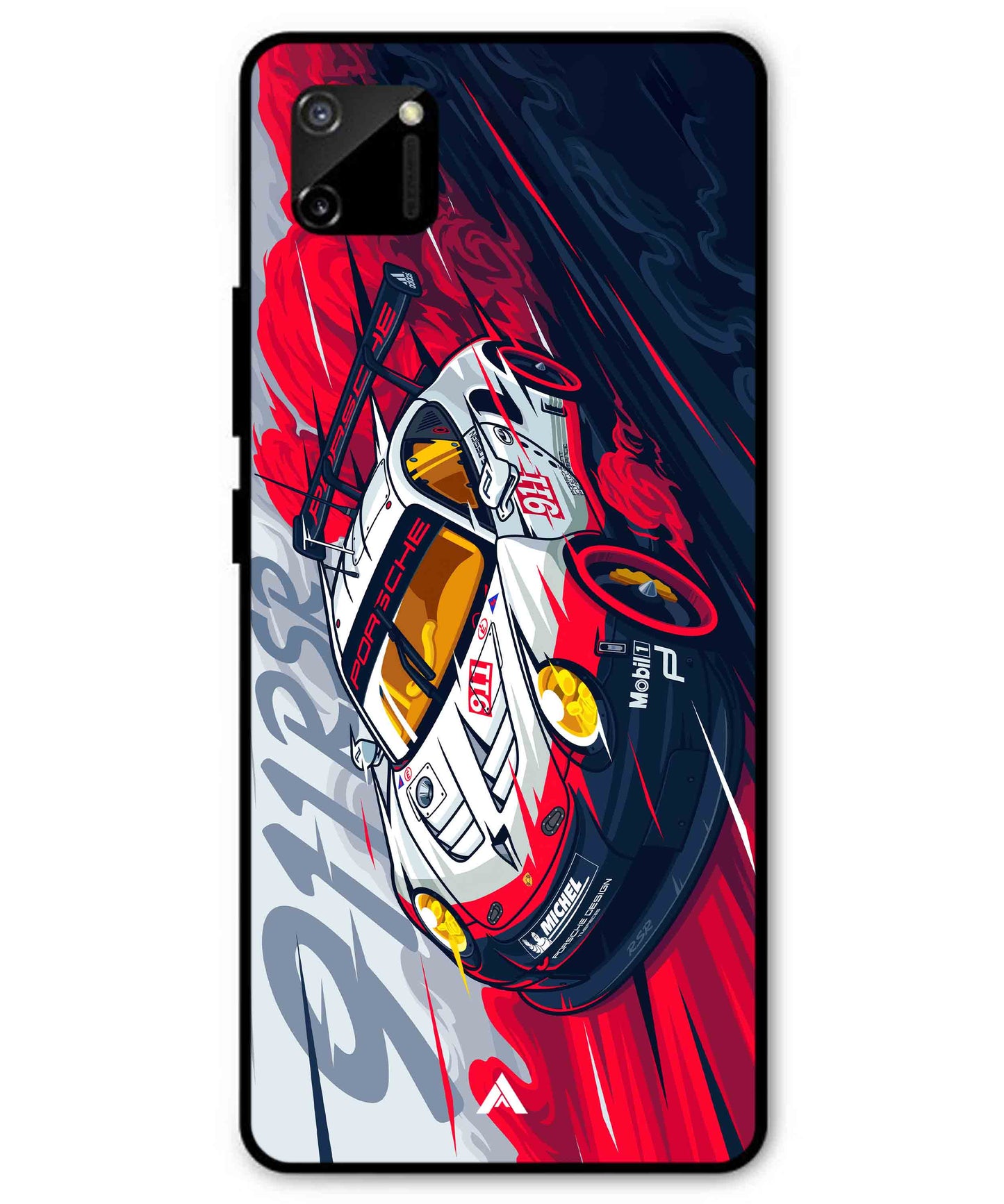 Porsche 911 Car Metal Back Cover Phone Case for Realme C11