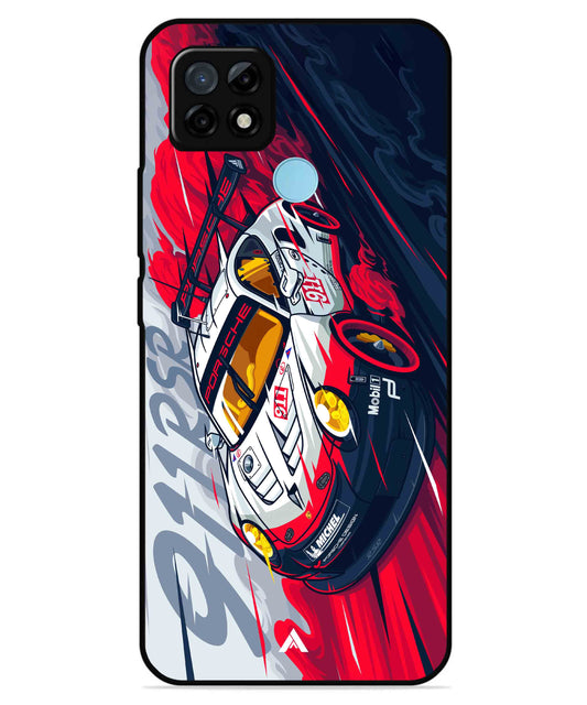 Porsche 911 Car Metal Back Cover Phone Case for Realme C25Y
