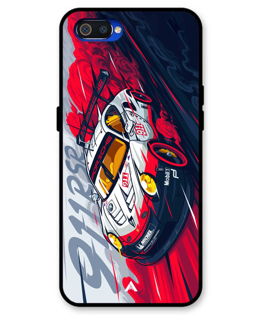 Porsche 911 Car Metal Back Cover Phone Case for Realme C2