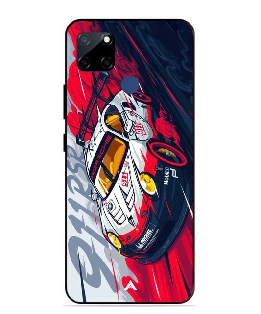Porsche 911 Car Metal Back Cover Phone Case for Realme Narzo 30A