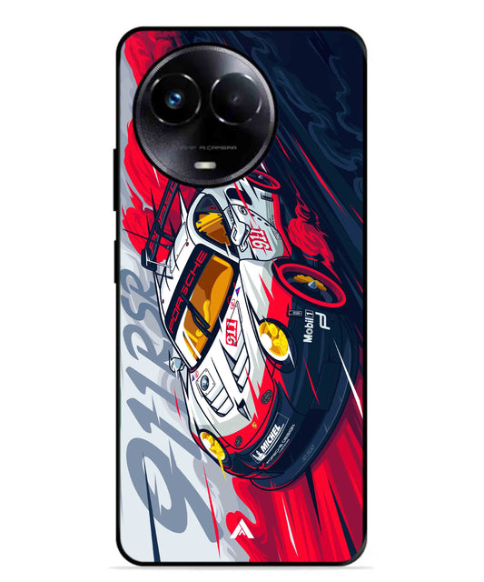 Porsche 911 Car Metal Back Cover Phone Case for Realme Narzo 60X