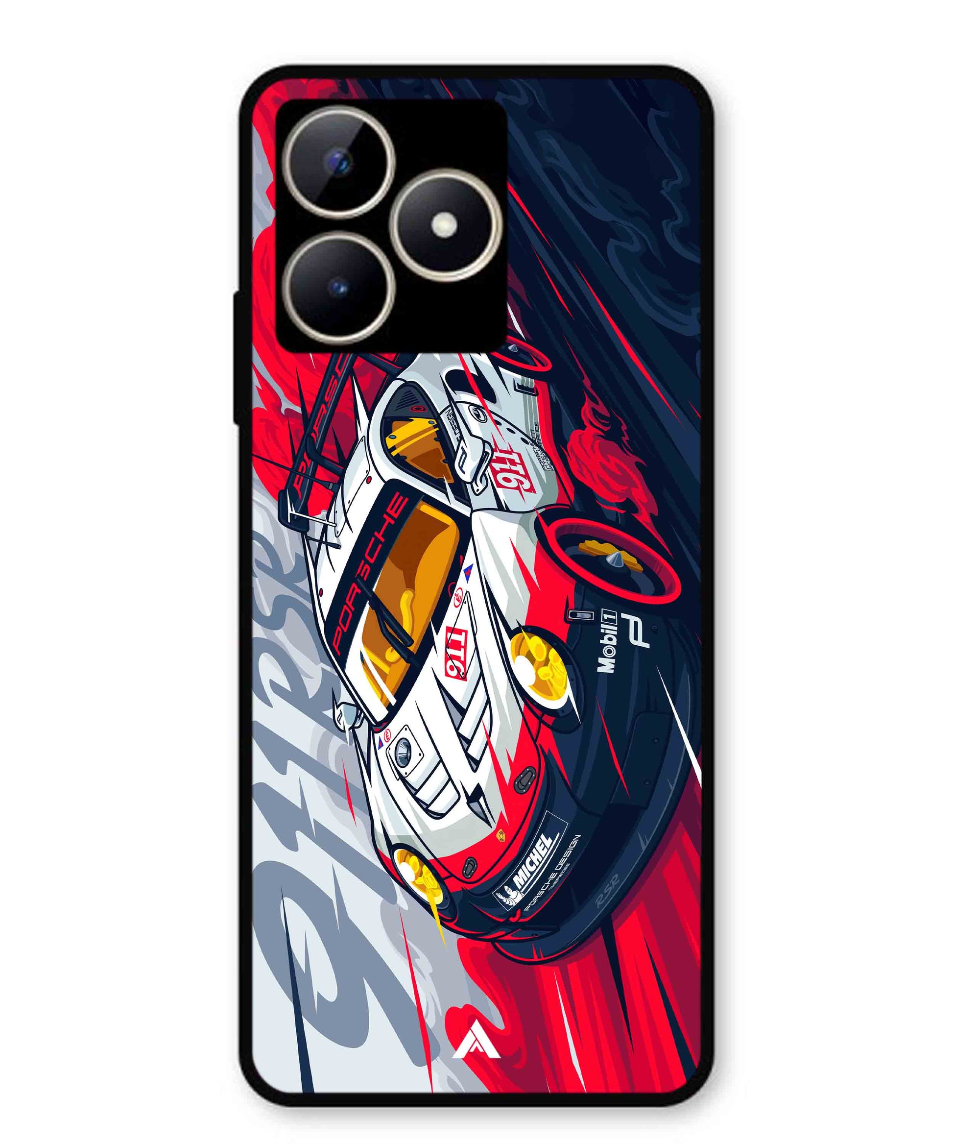 Porsche 911 Car Metal Back Cover Phone Case for Realme Narzo N53