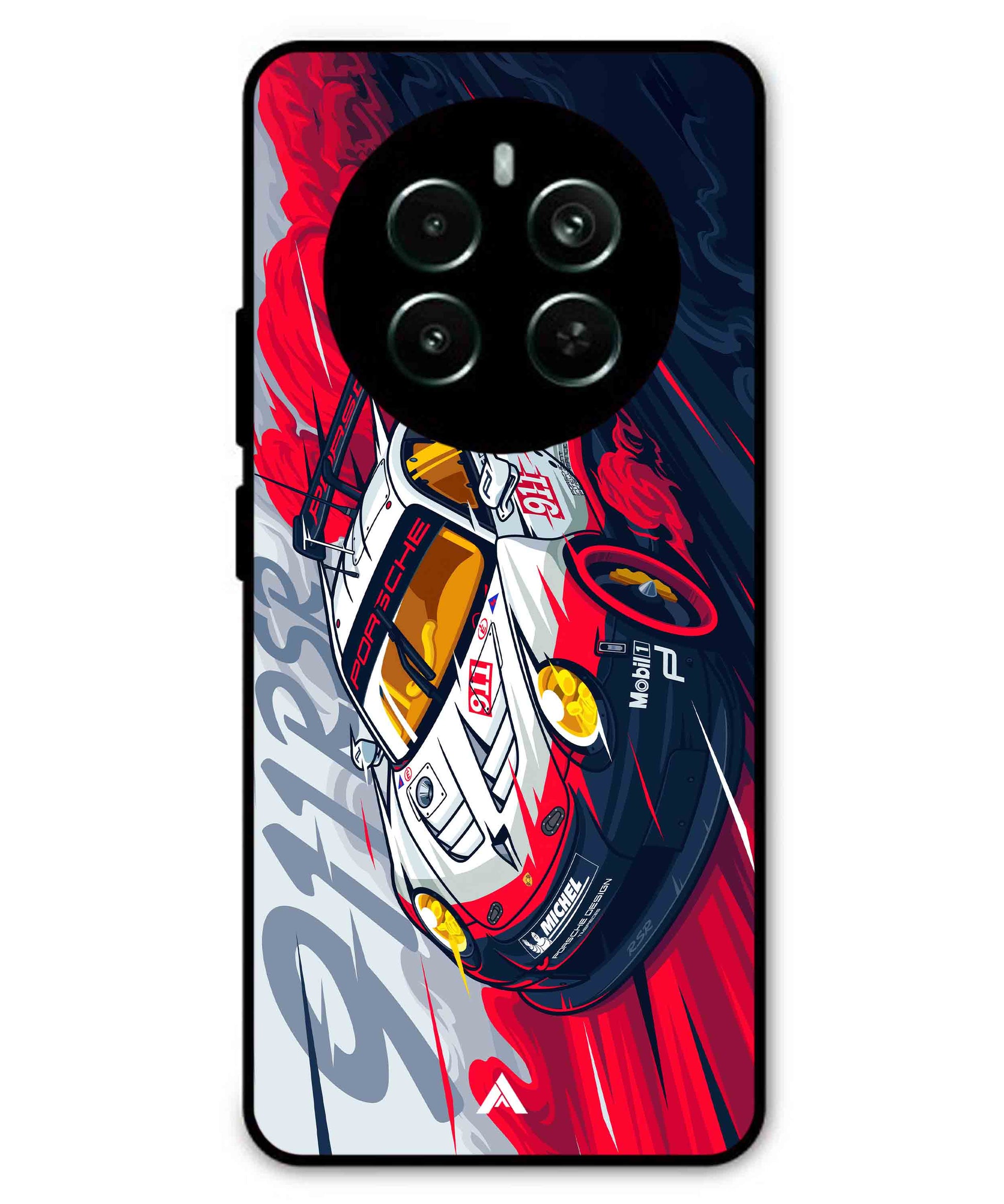 Porsche 911 Car Metal Back Cover Phone Case for Realme P1 Pro