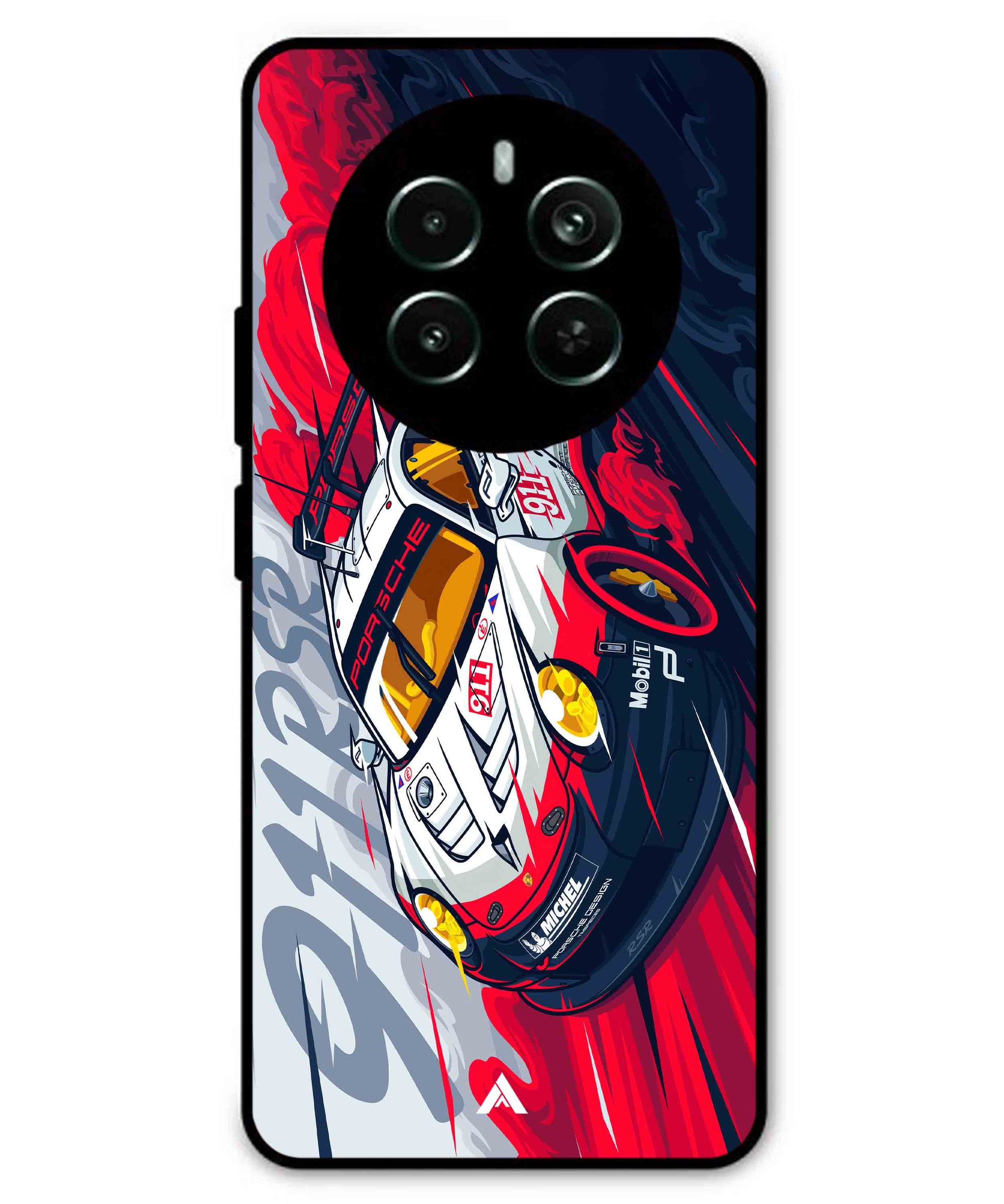 Porsche 911 Car Metal Back Cover Phone Case for Realme P1