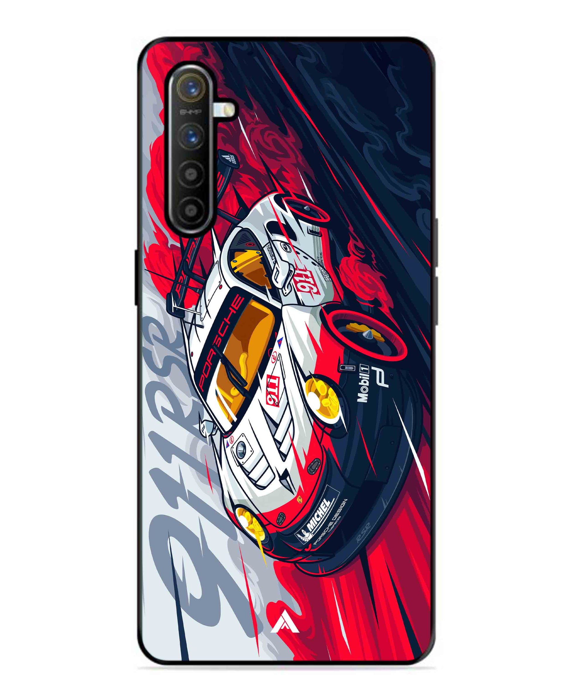 Porsche 911 Car Metal Back Cover Phone Case for Realme XT