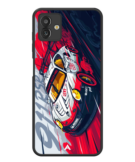 Porsche 911 Car Metal Back Cover Phone Case for Samsugn Galaxy M13 5G
