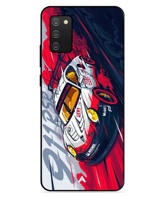 Porsche 911 Car Metal Back Cover Phone Case for Samsung Galaxy A03s