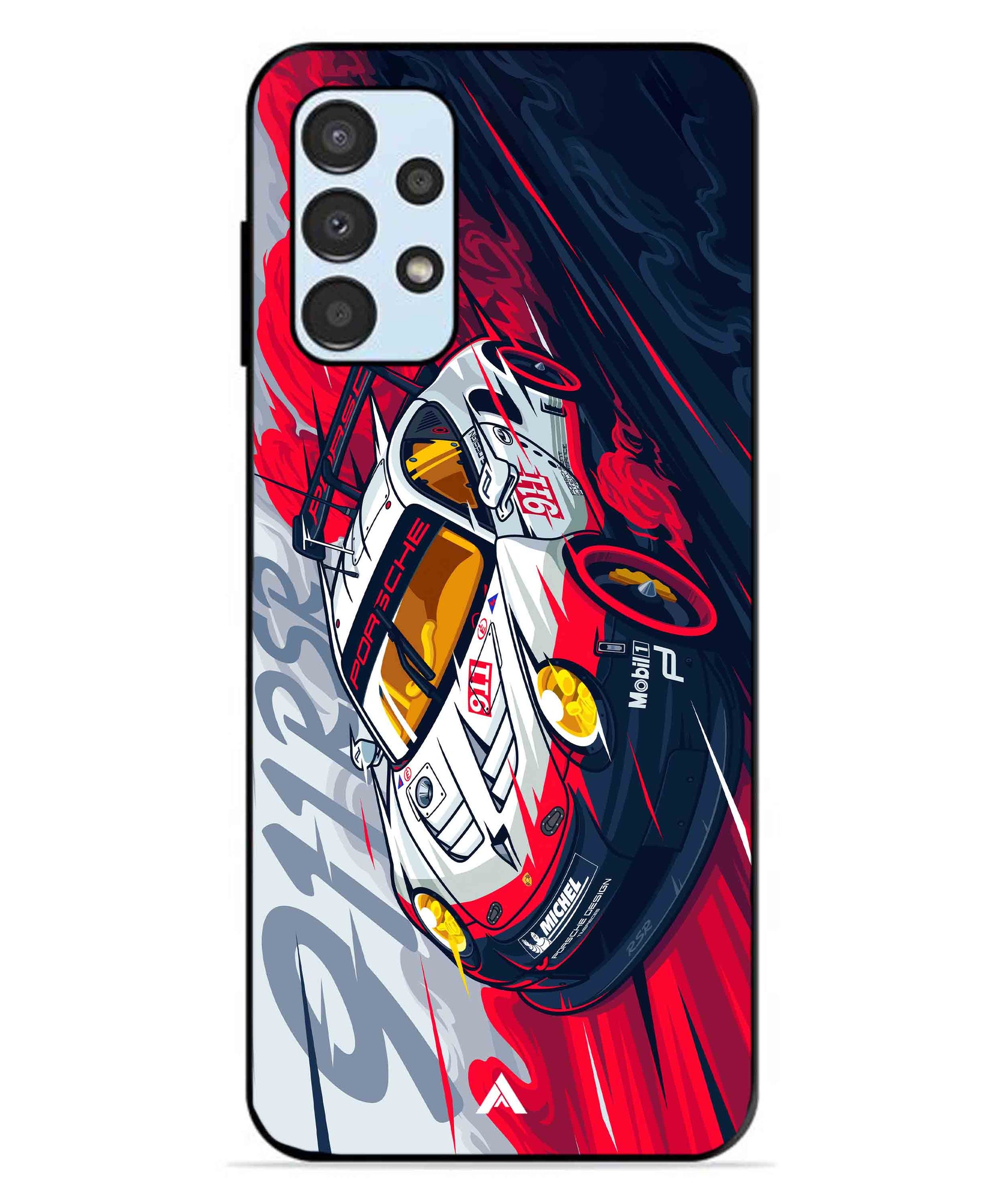 Porsche 911 Car Metal Back Cover Phone Case for Samsung Galaxy A13 4G