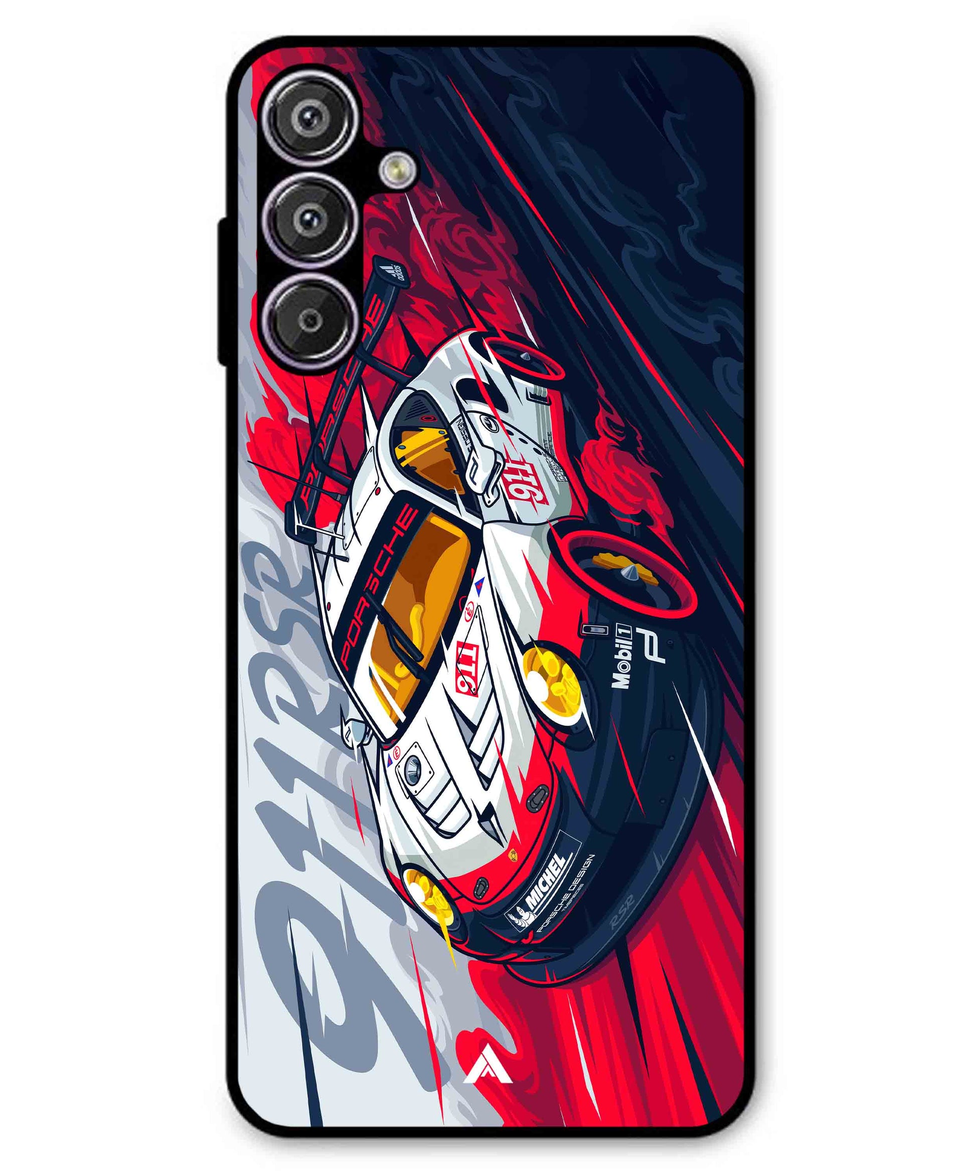 Porsche 911 Car Metal Back Cover Phone Case for Samsung Galaxy A13 5G