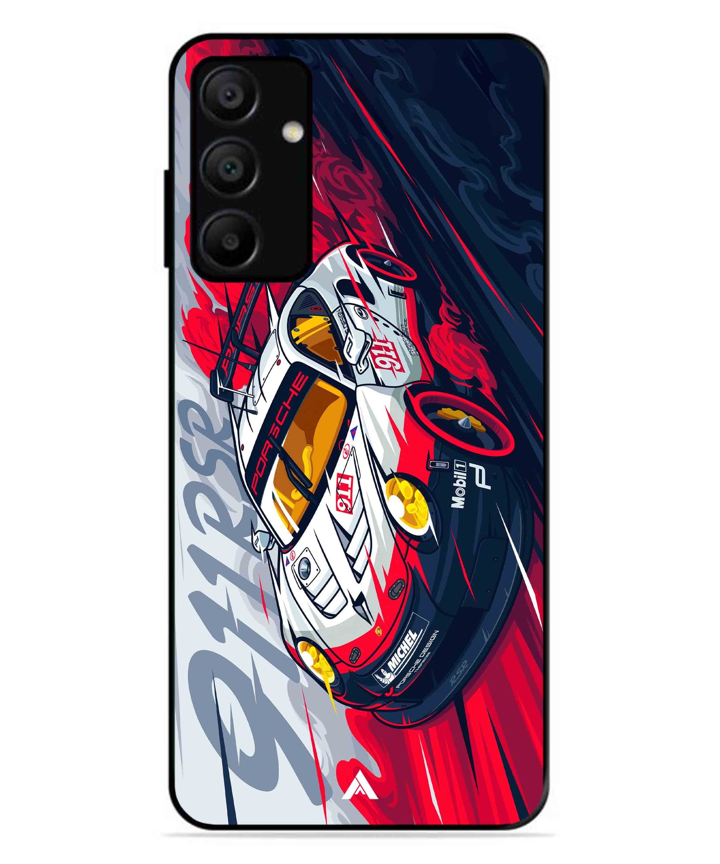 Porsche 911 Car Metal Back Cover Phone Case for Samsung Galaxy A15 5G