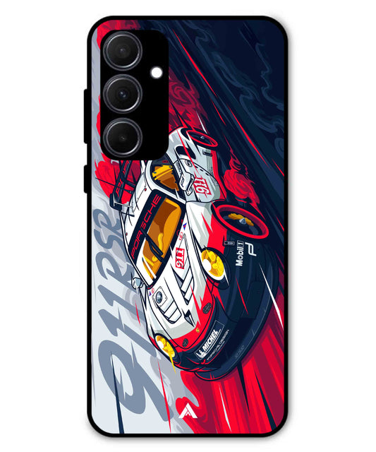 Porsche 911 Car Metal Back Cover Phone Case for Samsung Galaxy A35