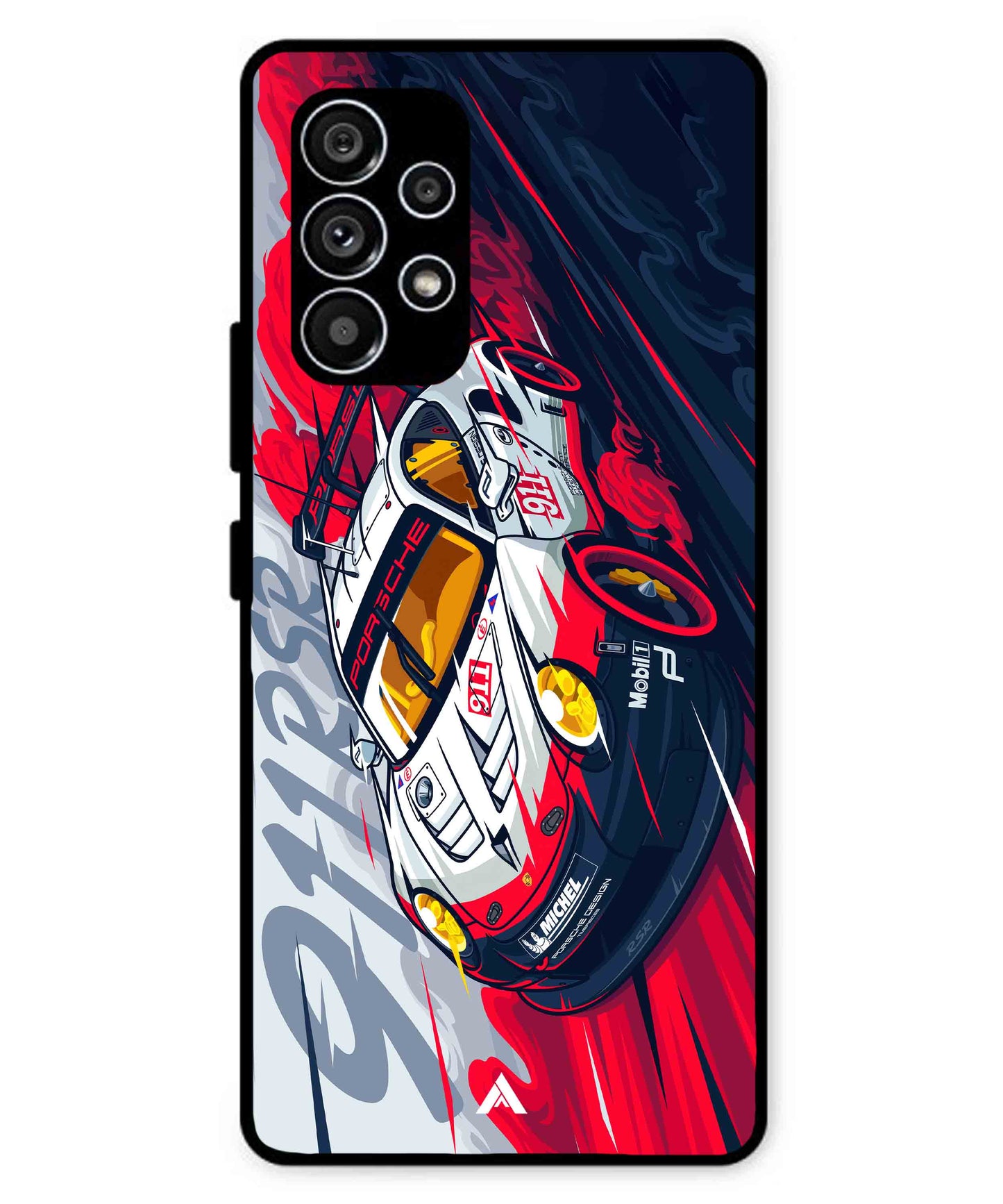 Porsche 911 Car Metal Back Cover Phone Case for Samsung Galaxy A53