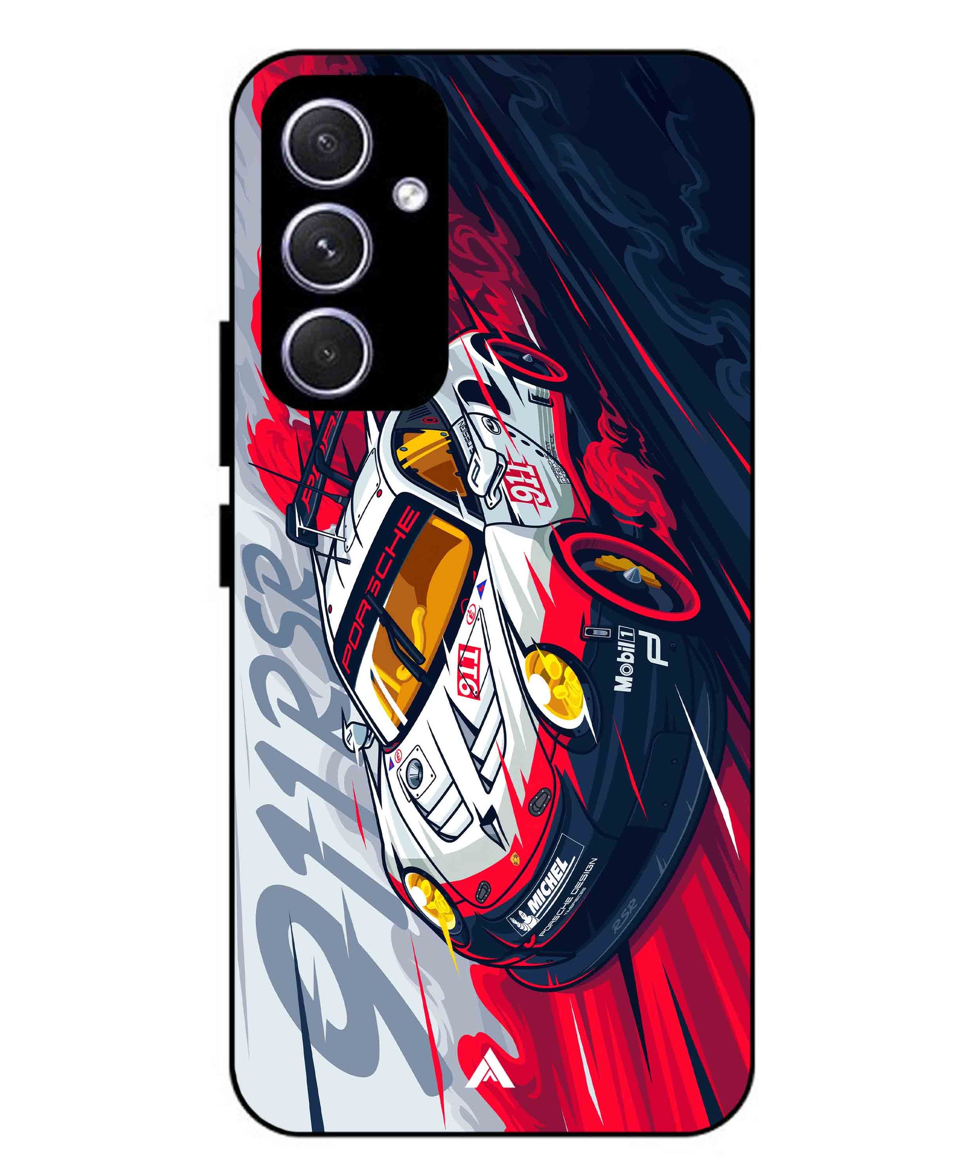 Porsche 911 Car Metal Back Cover Phone Case for Samsung Galaxy A54