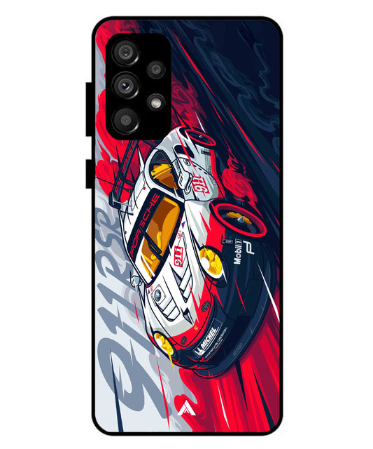Porsche 911 Car Metal Back Cover Phone Case for Samsung Galaxy A73