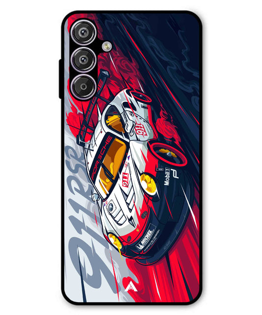 Porsche 911 Car Metal Back Cover Phone Case for Samsung Galaxy F15